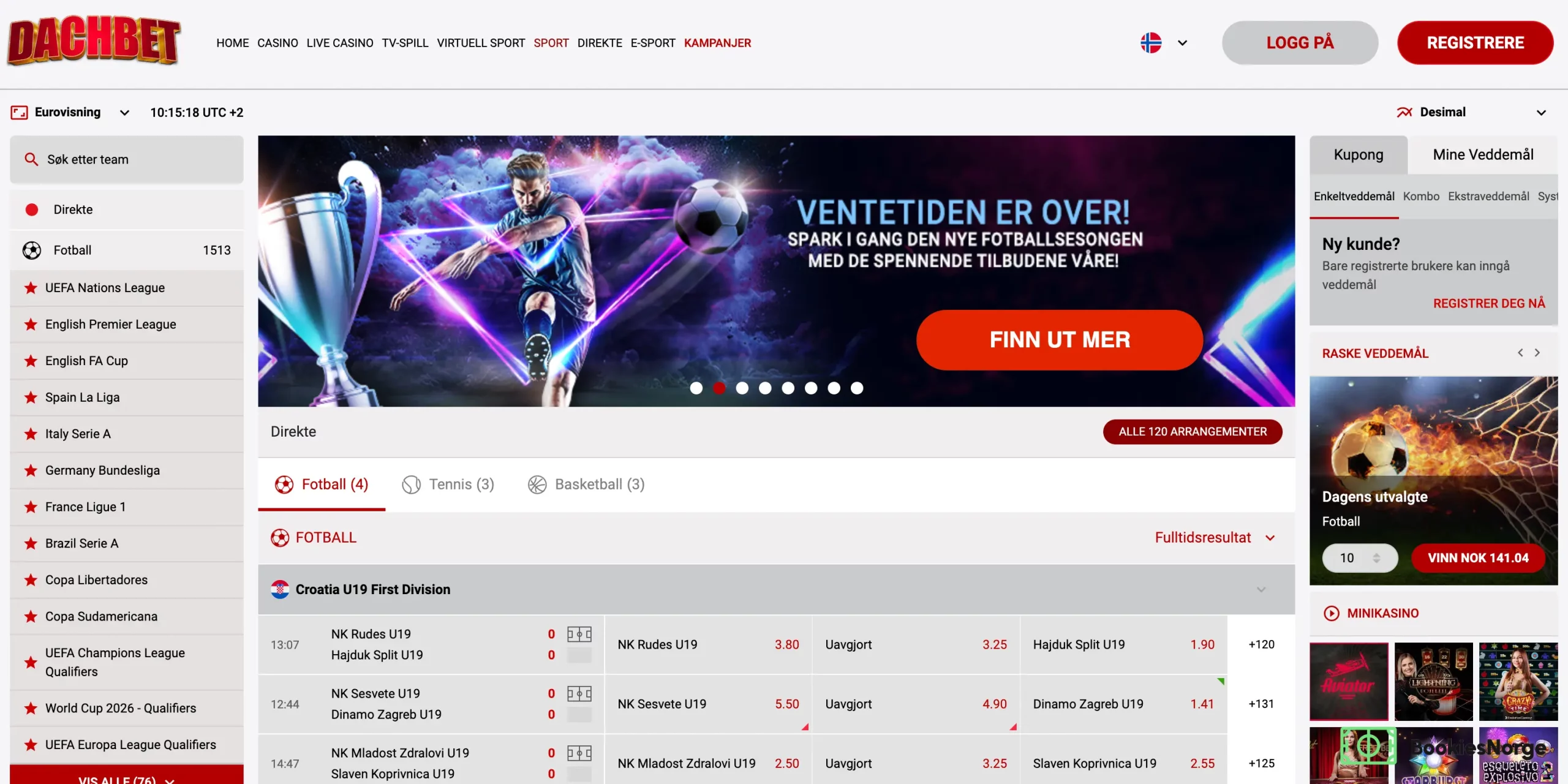 Anmeldelse av DachBet bookmaker