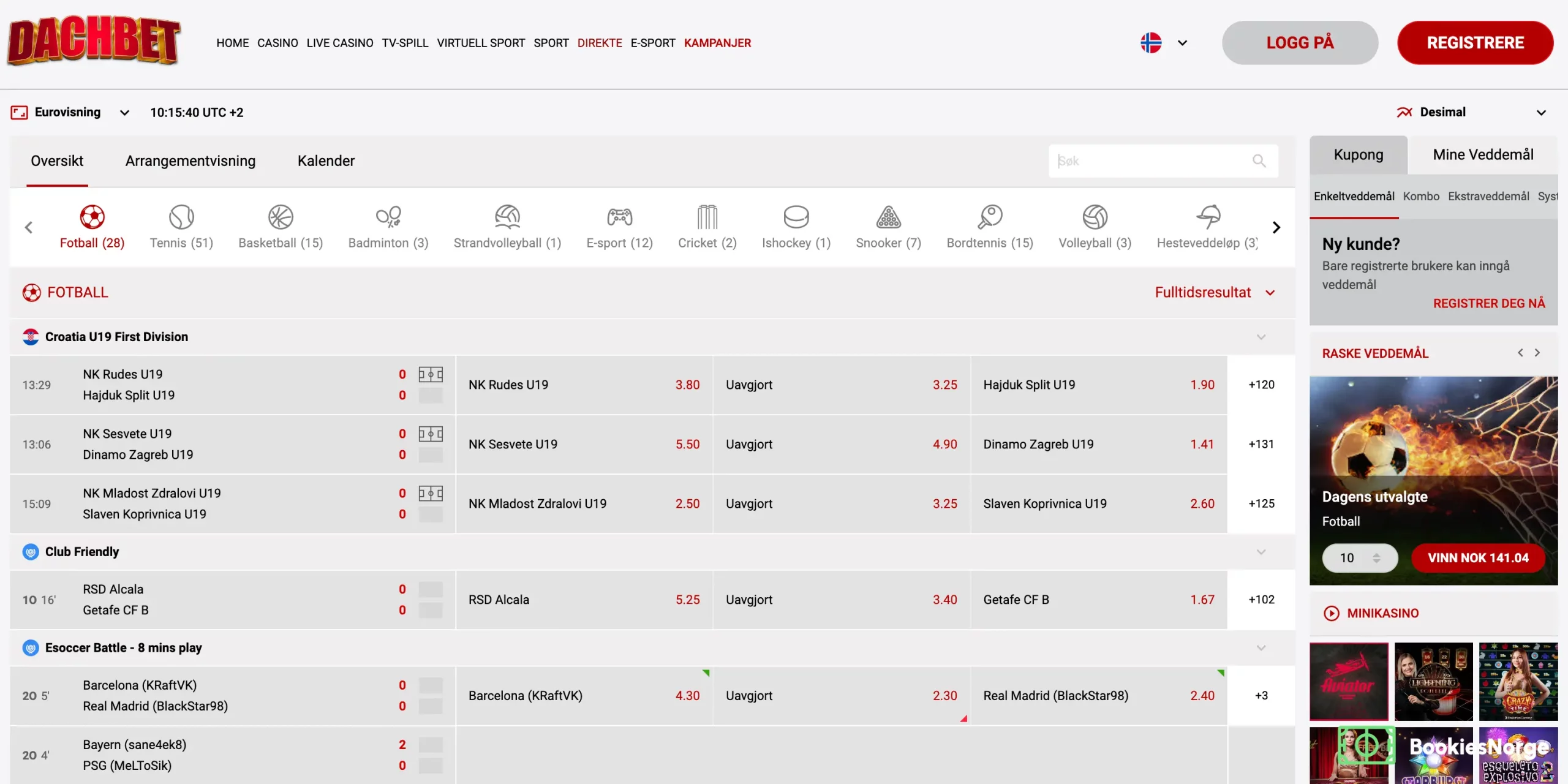 Livebetting DachBet