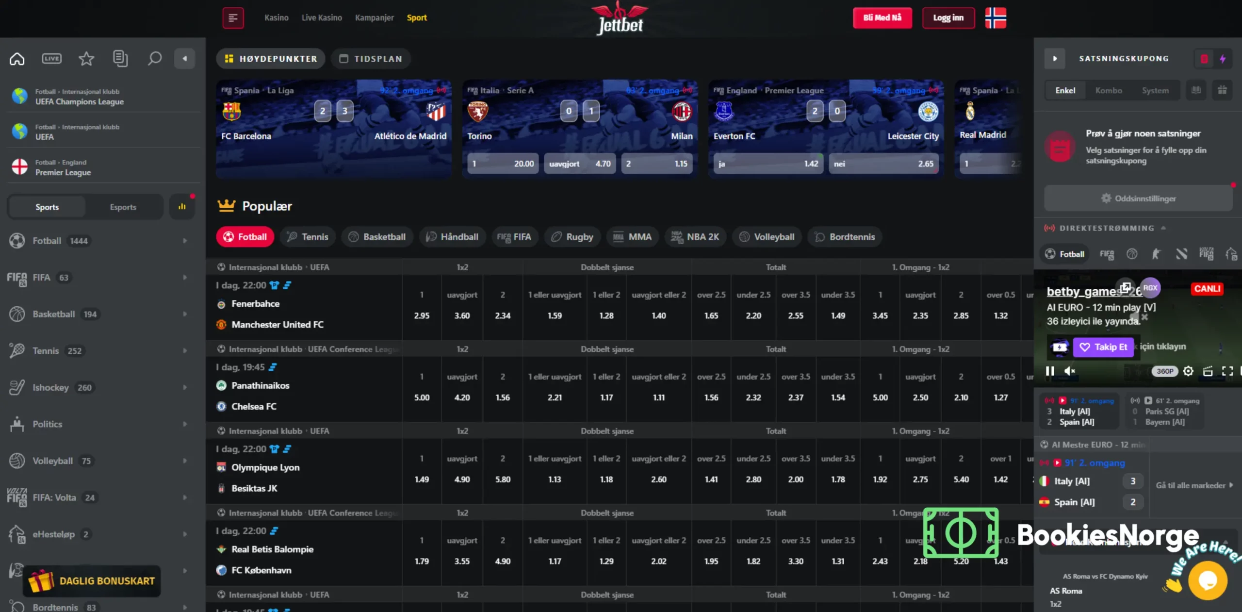 Anmeldelse av JettBet bookmaker