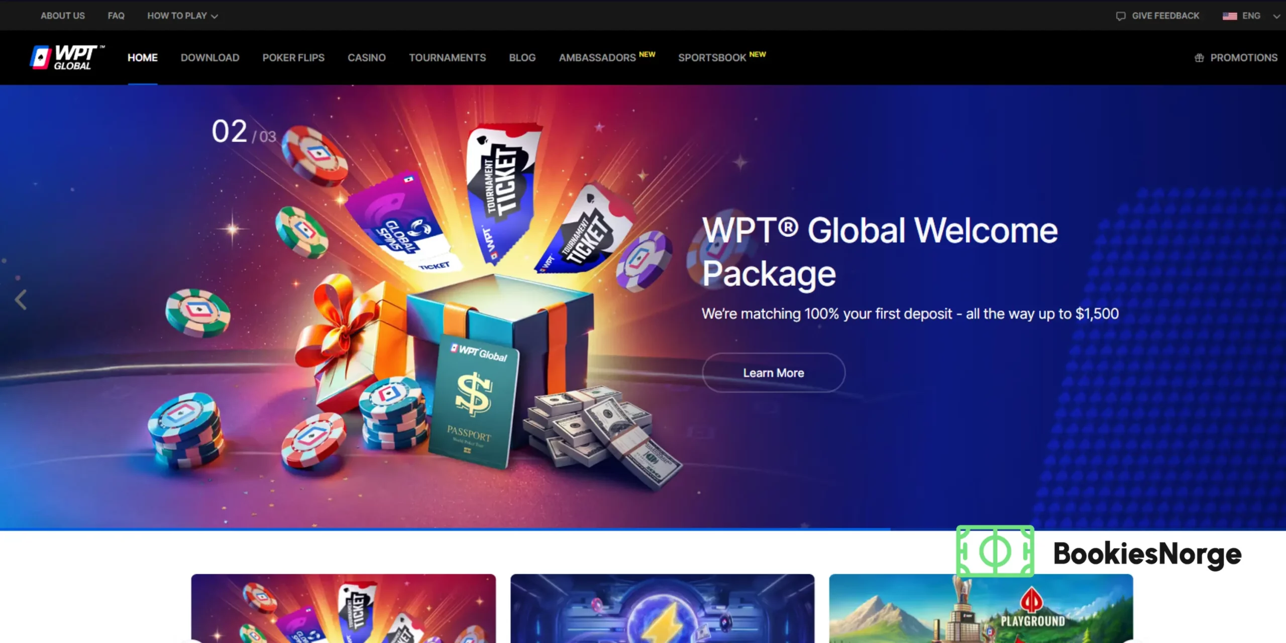 Anmeldelse av WPT Global bookmaker