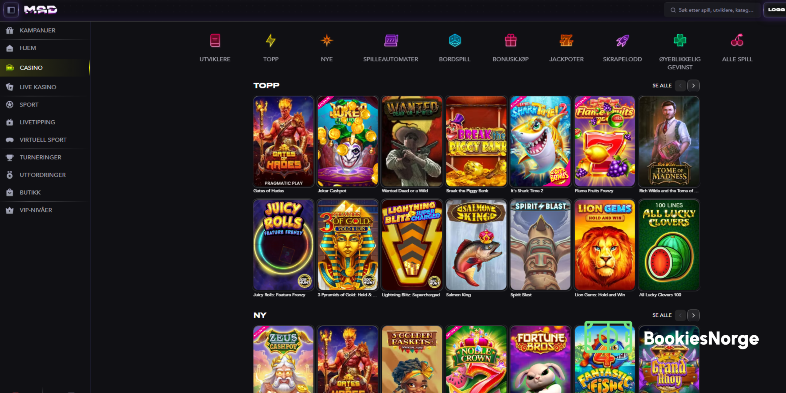 Mad Casino bettingmarkets